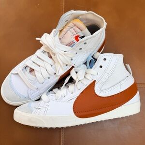 Nike Blazer Mid '77 Jumbo White Dark Russet BrownMens Size 10